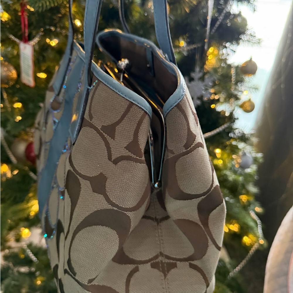 The Carryall F13533 No.j0969 Signature Stripe Kisslock shoulder bag - Picture 10 of 15